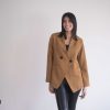 Klelia Jacket in solid fabric regular line with crossed buttons.